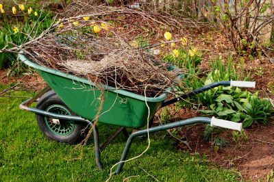 Removing Debris from Garden Beds